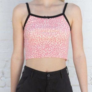 Brandy Melville Pink Leopard Print Tank